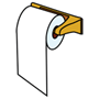 Tubo de cartón (de un rollo de papel de cocina)